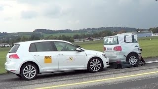 Volkswagen Golf mk7 Autonomous Emergency Braking TEST [upl. by Esiuolyram]