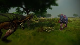 🐾Path of Titans🍖  Allosaurus Best fight Compilations Realism Lite 6 pathoftitans [upl. by Libbi]