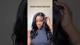 Glueless Closure Wig Install gluelesswig closurewig wigreview wiginfluencer westkisshair [upl. by Eiramaneet472]