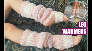 HOW TO KNIT LEG WARMERS  FOR BEGINNERS  BY LAURA CEPEDA [upl. by Liba]