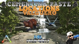 Ark Valguero  Complete Resource Guide  All Cementing Paste Locations  Where to Find amp Farm [upl. by Adanama871]