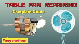 Table fan repairTable fan connection how to repair and fitting fan electrical fan technology [upl. by Chevalier]