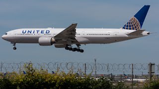 Emergency crash landing United Air Boeing 777 at Montijo Airport [upl. by Aneloj]