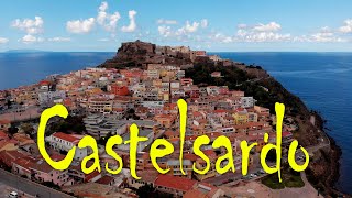 Castelsardo a Small Town on Northwest Coast of Sardinia Drone 4k [upl. by Cheri137]