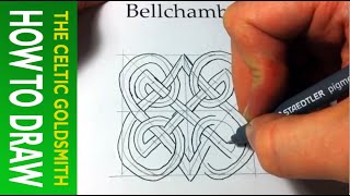 How to Draw Celtic Knots 14  Double Heart Triskele  23 [upl. by Suckram]