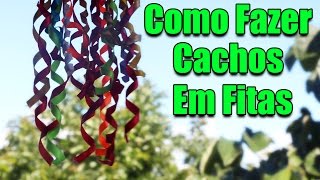 Como Fazer Cachos em Fitas de Cetim [upl. by Opalina321]