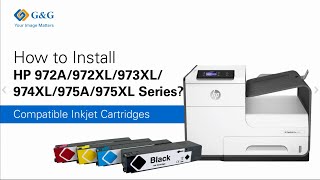 How to Install HP 972A972XL973XL974XL975A975XL Series [upl. by Llerrah]