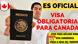 aplica AQUI a tu VISA 🇨🇦 PASO A PASO para tramitarla VISA a Canadá para mexicanos [upl. by Aner634]