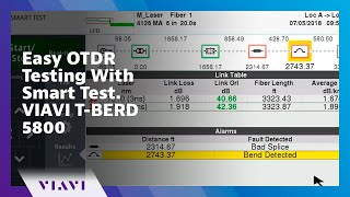 Easy OTDR Testing With Smart Test VIAVI TBERD 5800 [upl. by Douty]