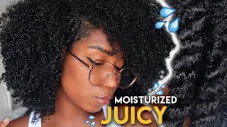 Moisturizing Natural Hair DETAILED  My Simple Routine  Type 4 Natural Hair [upl. by Dloreh438]