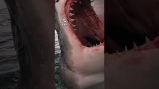 Great White Shark Demonstrates Incredible Jaws [upl. by Eyk]