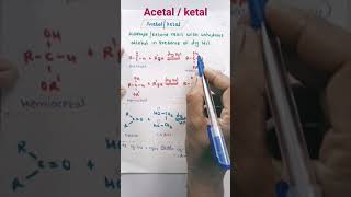 Acetal  ketal l organic chemistry class 12 l chemistry education [upl. by Shultz]