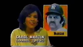 1979 Death Of Thurman Munson News Coverage NBC WPIX WABC WCBS [upl. by Nawoj]