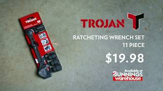 Trojan 11 Piece Ratcheting Wrench Set  TV Commercial 2018 [upl. by Drarrej736]