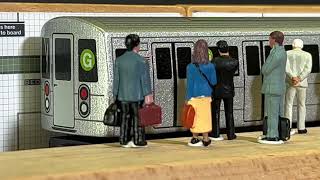 Munipals MTA R68 8 Cars Set amp R32 Work Train Bedford Nostrad Avenue Subway Mini Clip Trainman6000 [upl. by Dorfman381]