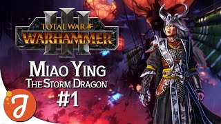 THE STORM DRAGON  MIAO YING Campaign 01  Total War WARHAMMER III [upl. by Ahtaela940]