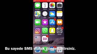 iPhone Normal Mesaj  SMS Atma [upl. by Arrakat]