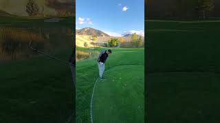 13 at Oquirrh Hills golf golfswing ontheroadto8ksubs golfer [upl. by Flavian]