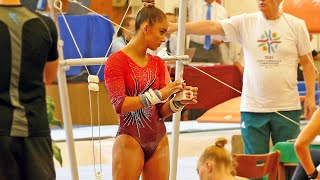 Gymnastics Bianka Schermann Nice Jumps Floor [upl. by Prichard192]