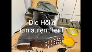 Die Hölle neue Soldatenstiefel einlaufen Teil 1 [upl. by Gredel]