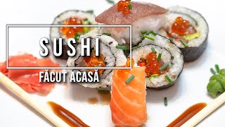 Reteta simpla de sushi facut acasa Mancare japoneza Bucatarie japoneza Cum se face [upl. by Anairam]