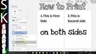 How to print on both sides of a paper yourself  DIY [upl. by Yspyg]