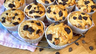 Bananenbrot Muffins mit Erdnussbutter amp Haferflocken [upl. by Aztinad]