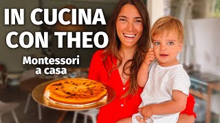 In cucina con Theo Torta ricotta e cioccolato 😍 [upl. by Keavy]