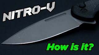 Let’s Talk NitroV Blade Steel  Out of Box Sharpness Cut Test [upl. by Eninnej]