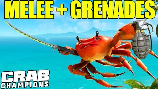 Crab Melee  Grenades ONLY  Crab Champions Gameplay  Showcase [upl. by Rehpotsirhcnhoj915]