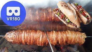 VR180  Grilled Lamb Intestine Sandwich Kokoreç [upl. by Eelana]