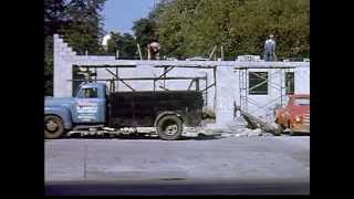 Construction Of New Texaco Station 1953 [upl. by Kroo]