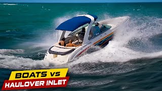 NEEDS MORE SPEED FOR HAULOVER  Boats vs Haulover Inlet [upl. by Drhacir]