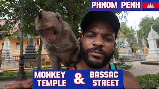 Phnom Penhs Monkey Temple and Bassac Street 🇰🇭 [upl. by Atived223]