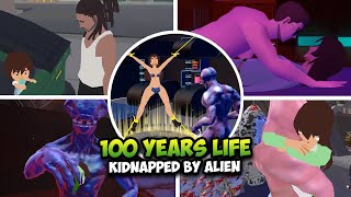 100 Years Life Simulator  Full Game  Kidnapped by Alien Ending [upl. by Livvy249]