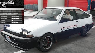 GTA 5  DLC Vehicle Customization  Karin Futo GTX Toyota AE86 [upl. by Penn619]