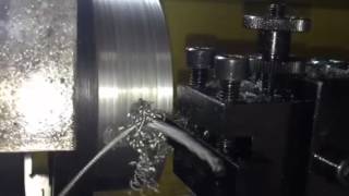 Proxxon PD400 Turning 100mm Mild Steel [upl. by Dnomaj]