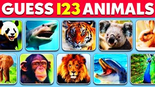 Guess 120 Animals in 3 Seconds  Easy Medium Hard Impossible [upl. by Losiram639]