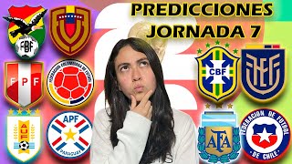 PREDICCIÓN ELIMINATORIAS MUNDIAL 2026🌎⚽  JORNADA 7🔥 [upl. by Ursel]