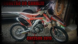 1° TRILHA COM A CRF 250R 2015 FOI MUITO TOP [upl. by Sillek137]