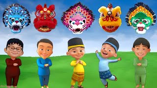 SERU‼️ KELUARGA UPIN IPIN DAN KAWAN KAWANNYA BERMAIN BARONGAN MACANAN DAN BARONGSAI YANG LUCU [upl. by Retxed]