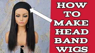 HEAD BAND WIG DIY  How to [upl. by Worthington]