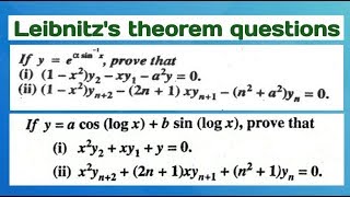 Leibnitz theorem questions  leibnitz theorem examples by study with kumar keshav [upl. by Naux]