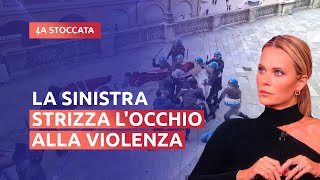 SCONTRI A BOLOGNA LA SINISTRA STRIZZA LOCCHIO ALLA VIOLENZA [upl. by Shirleen]