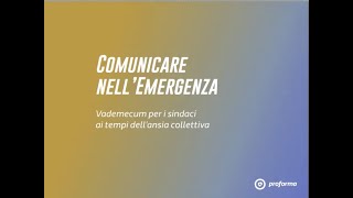 quotComunicare nellemergenzaquot webinar del 4 marzo 2020 [upl. by Yllac]