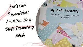 Lets Get Organized Look Inside this Craft Inventory Book [upl. by Aianat80]