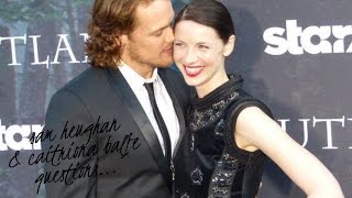 Sam Heughan amp Caitriona hot questions  OUTLANDER [upl. by Ushijima]