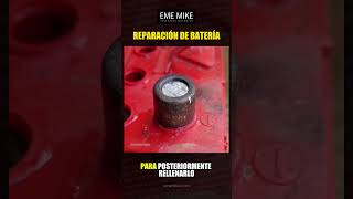 Proceso de reparación de los bornes de una batería [upl. by Ymrots]