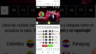 Use la calculadora del mundial 2026 😆😎🇦🇷🇨🇴🇺🇾🇧🇷🇪🇨🇵🇾🇧🇴🇻🇪🇵🇪🇨🇱 [upl. by Lraed607]