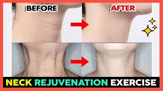 NECK REJUVENATION EXERCISE  Neck Tightening Fix Neck Wrinkles amp Saggy Neck Neck Lift Aging Neck [upl. by Wittie]